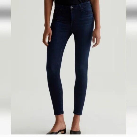 AG Adriano Goldschmied Super Skinny Women's Dark Blue Jeans. Size 28R. - Picture 2 of 6